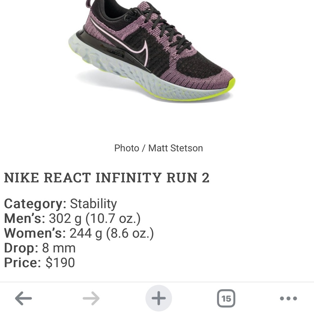 Women’s Nike react vision 2, size 9